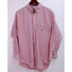 Chaps Ralph Lauren Mens 16 32/33 Striped‎ Button Down Long Sleeve Shirt /#9052